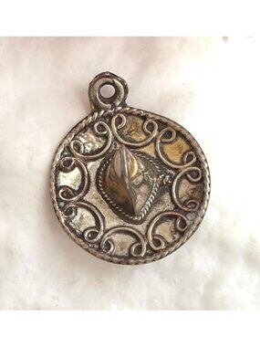 Mexican Made Sombrero Hat Shaped Sterling Silver Vintage 925 Pendant | Charm